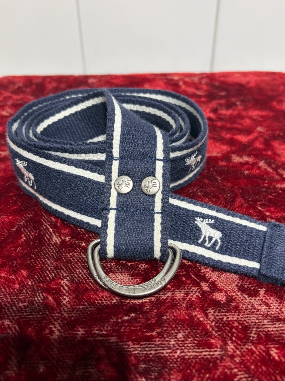 Abercrombie & Fitch blue/white belt